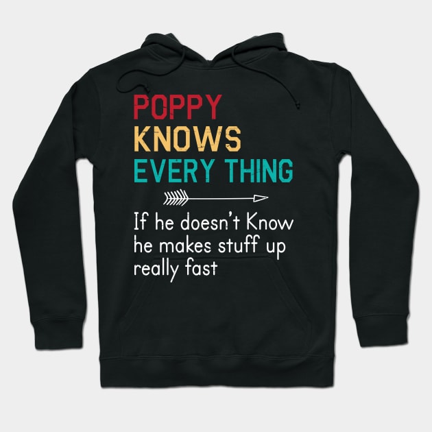 Poppy Knows Everything If He Doesn't Know He Makes Stuff Up Really Fast Happy Father Parent Day Hoodie by bakhanh123